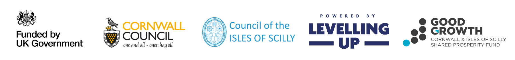 Cornwall Council Good Growth Fund SPF Logos